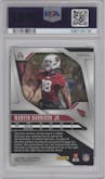 Marvin Harrison Jr. from the 2024 Panini Prizm set featuring a Neon Green Pulsar  parallel graded by PSA and given an overall grade of 10.