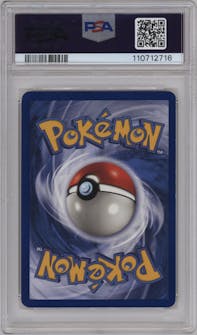 Articuno from the 1999 Pokemon set graded by PSA and given an overall grade of 6.