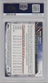 Mike Trout from the 2016 Topps Chrome set featuring a Sepia Refractor parallel graded by PSA and given an overall grade of 10.
