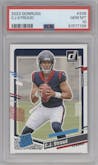 C.J. Stroud from the 2023 Panini Donruss set graded by PSA and given an overall grade of 10.