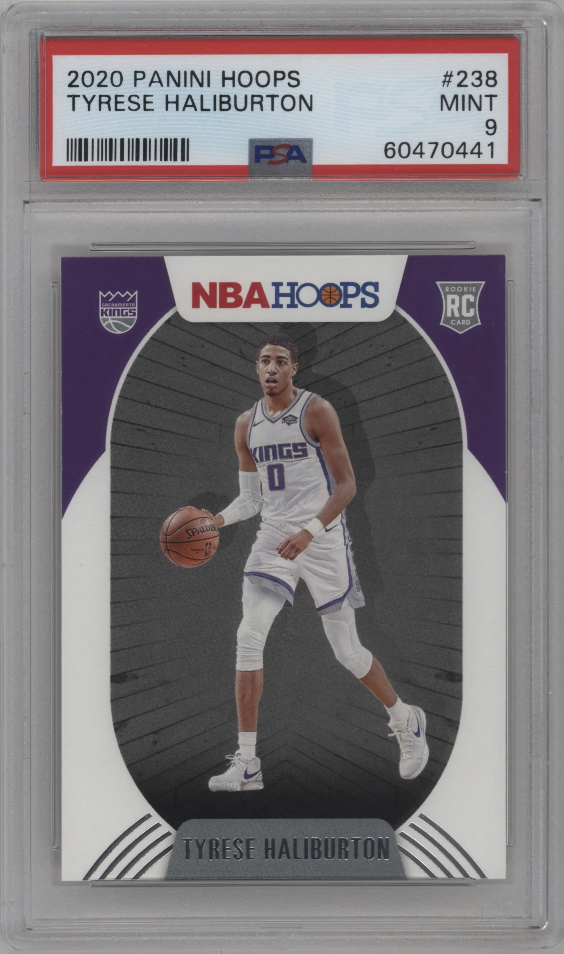 2020 Panini NBA Hoops Tyrese Haliburton #238 PSA 9