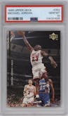 Michael Jordan from the 1995-96 Upper Deck  set graded by PSA and given an overall grade of 10.