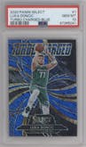Luka Doncic from the 2020-21 Panini Select  set featuring a Blue parallel graded by PSA and given an overall grade of 10.