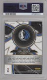 Luka Doncic from the 2020-21 Panini Select  set featuring a Blue parallel graded by PSA and given an overall grade of 10.