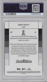 Mike Trout  from the 2024 Topps Black & White set graded by PSA and given an overall grade of 10.