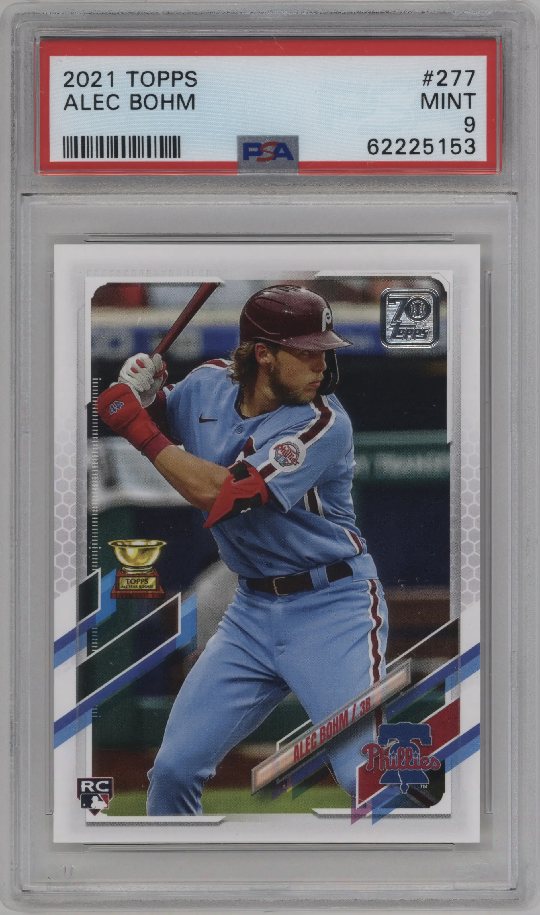 2021 Topps Series 1 Alec Bohm PSA 9