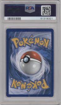 Espeon EX from the 2016 Pokemon XY set graded by PSA and given an overall grade of 10.