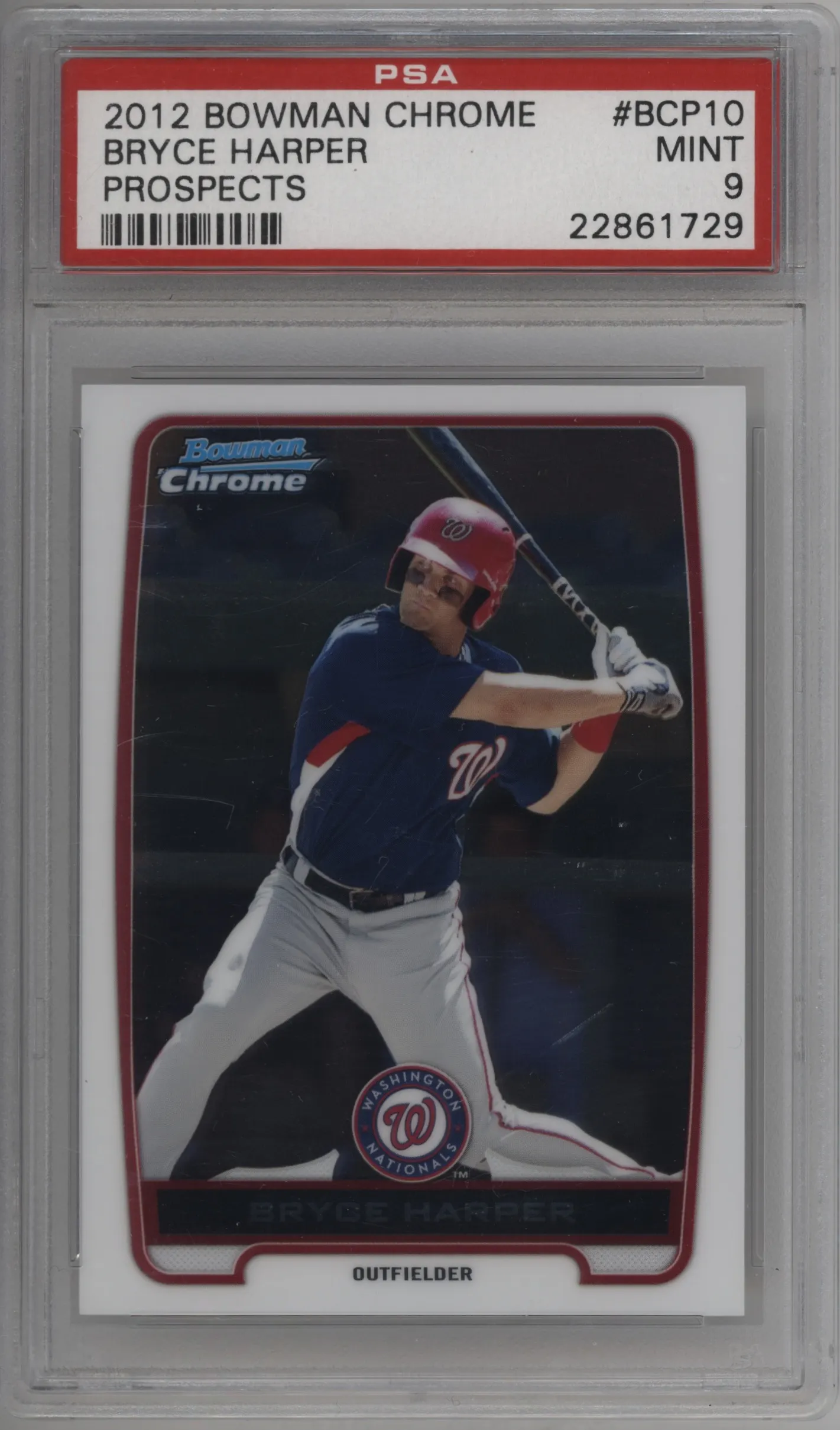 2012 Bowman Chr.Pros. Bryce Harper #BCP10 PSA 9