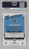 Lamar Jackson from the 2018 Panini Donruss Optic set graded by PSA and given an overall grade of 10.