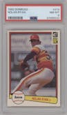 Nolan Ryan from the 1982 Donruss set graded by PSA and given an overall grade of 8.