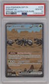 Durant ex from the 2024 Pokemon SV set graded by PSA and given an overall grade of 10.