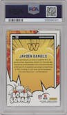 Jayden Daniels from the 2024 Donruss set graded by PSA and given an overall grade of 10.