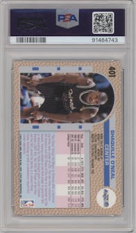 Shaquille O'Neal from the 1992-93 Fleer  set graded by PSA and given an overall grade of 9.
