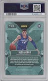 Tyler Herro from the 2020-21 Panini Prizm Draft Picks set graded by PSA and given an overall grade of 9.