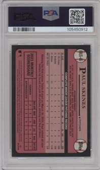Paul Skenes from the 2024 Topps Update set graded by PSA and given an overall grade of 9.
