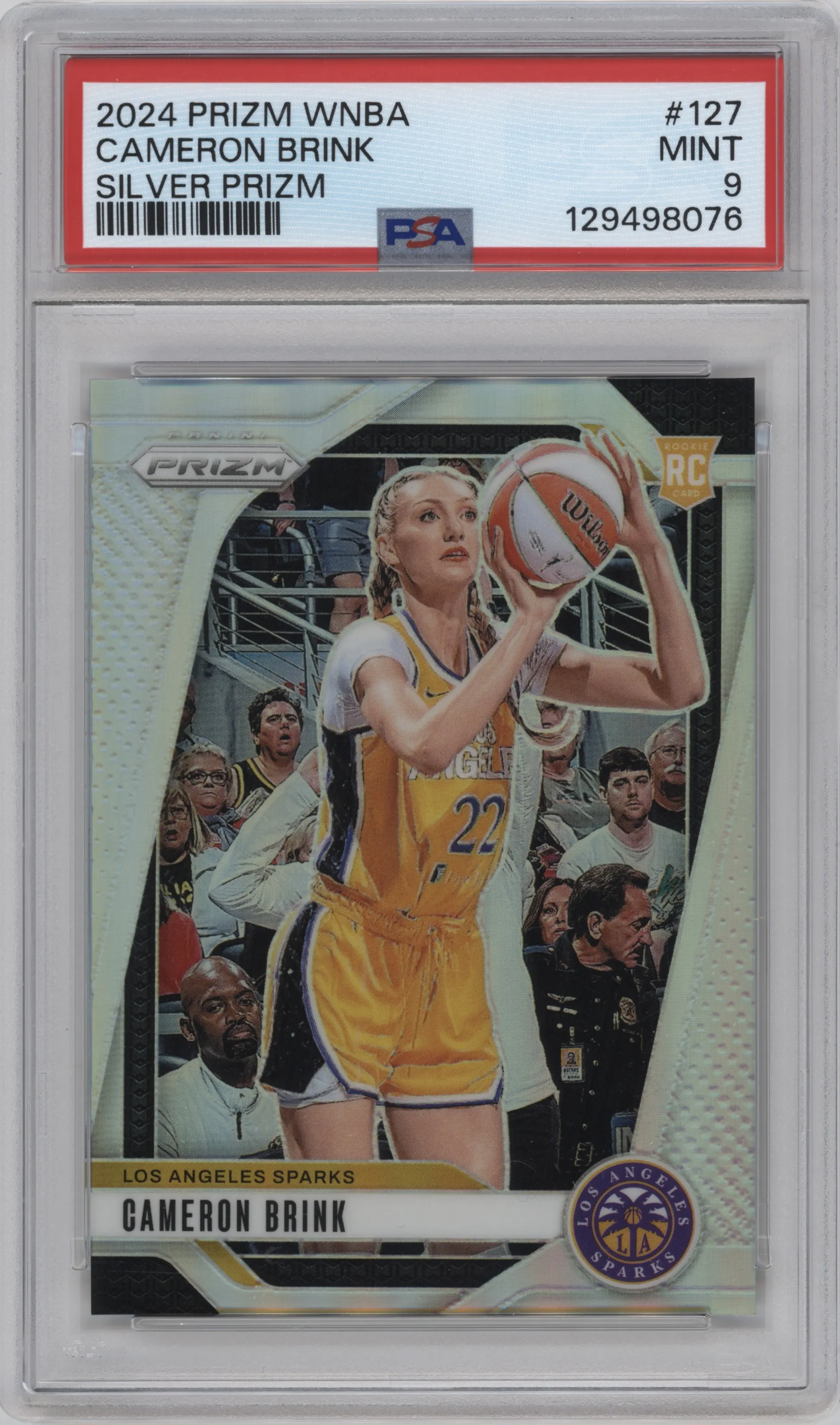 2024 Panini Prizm WNBA Cameron Brink Silver Prizm #127 PSA 9