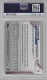 Bo Bichette from the 2020 Topps Series 1 set featuring a Gold parallel graded by PSA and given an overall grade of 9.