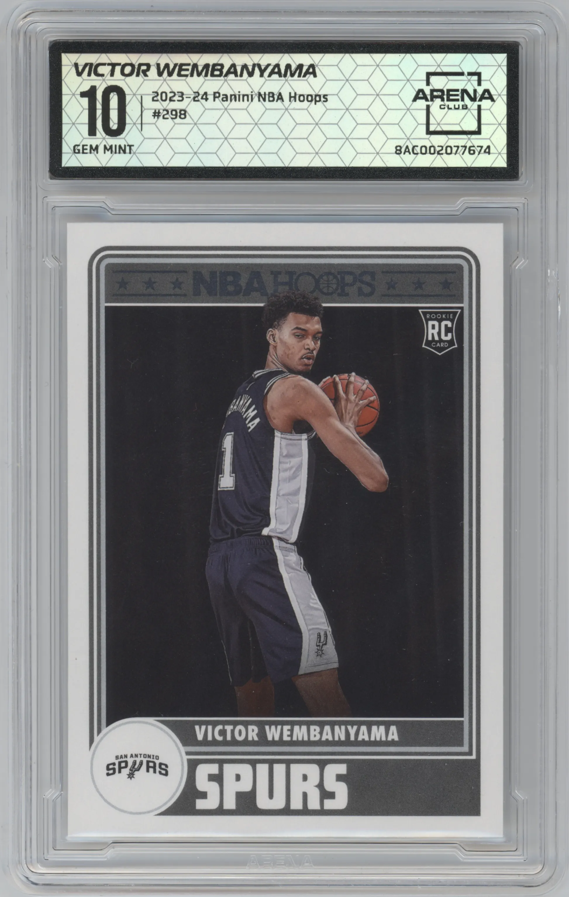 2023 Panini NBA Hoops Victor Wembanyama ARENA CLUB 10