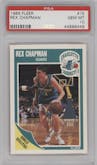Rex Chapman from the 1989-90 Fleer set graded by PSA and given an overall grade of 10.