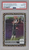 Victor Wembanyama from the 2023-24 Panini Haunted Hoops set featuring a Holo Candy parallel graded by PSA and given an overall grade of 10.