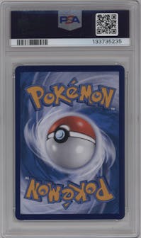Pikachu from the 2024 Pokemon SV CHN set featuring a Pokémon Trading Card Game Traditional Chinese Version 5th Anniversary Premium Card Set parallel graded by PSA and given an overall grade of 10.
