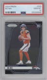 Bo Nix from the 2024 Panini Prizm set graded by PSA and given an overall grade of 10.