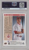 Joey Votto from the 2008 Upper Deck Timeline set graded by PSA and given an overall grade of 9.