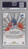 Jahmyr Gibbs from the 2023 Panini Donruss set graded by PSA and given an overall grade of 10.