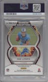  Sam LaPorta from the 2023 Panini Obsidian set featuring a Electric Etch Red parallel graded by PSA and given an overall grade of 10.