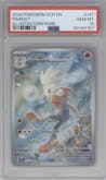 Raboot from the 2024 Pokemon SV set graded by PSA and given an overall grade of 10.