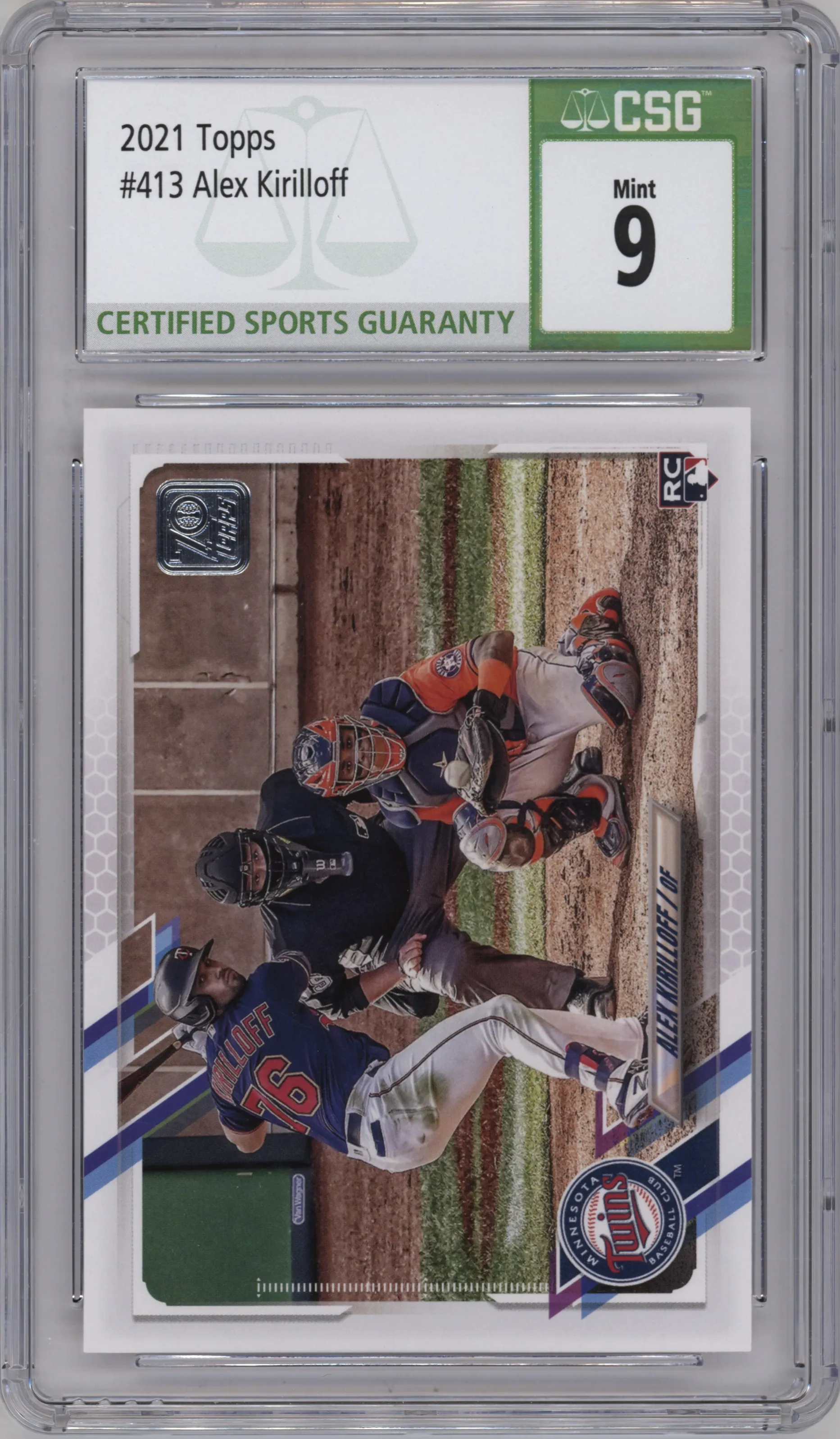 2021 Topps Alex Kirilloff CGC 9