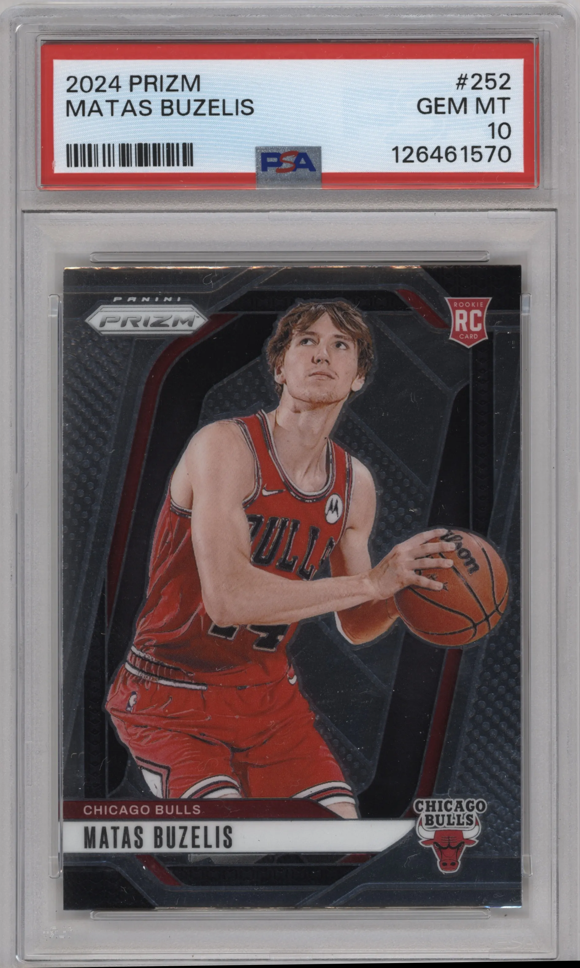 2024 Panini Prizm Matas Buzelis PSA 10