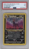 Houndoom from the 2001 Pokemon Neo Genesis set graded by PSA and given an overall grade of 7.
