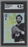 Caleb Williams from the 2024 Donruss Optic set graded by SGC and given an overall grade of 9.5.