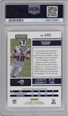 Cooper Kupp from the 2017 Panini Playoff set featuring a 2nd Down parallel graded by PSA and given an overall grade of 10.
