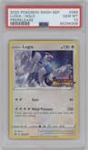 Lugia from the 2020 Pokemon SWSH set featuring a Vivid Voltage Prerelease promo parallel graded by PSA and given an overall grade of 10.