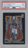 Zay Flowers from the 2023 Donruss Optic set featuring a Black Pandora parallel graded by PSA and given an overall grade of 9.