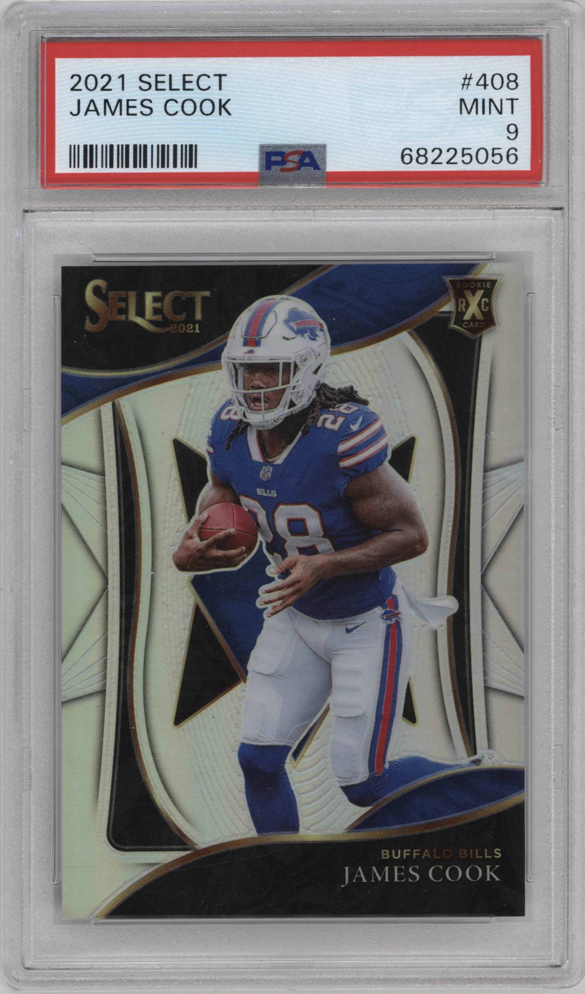 2021 Panini Select 2022 XRC James Cook PSA 9