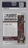 LeBron James from the 2018-19 Panini NBA Hoops  set graded by PSA and given an overall grade of 10.