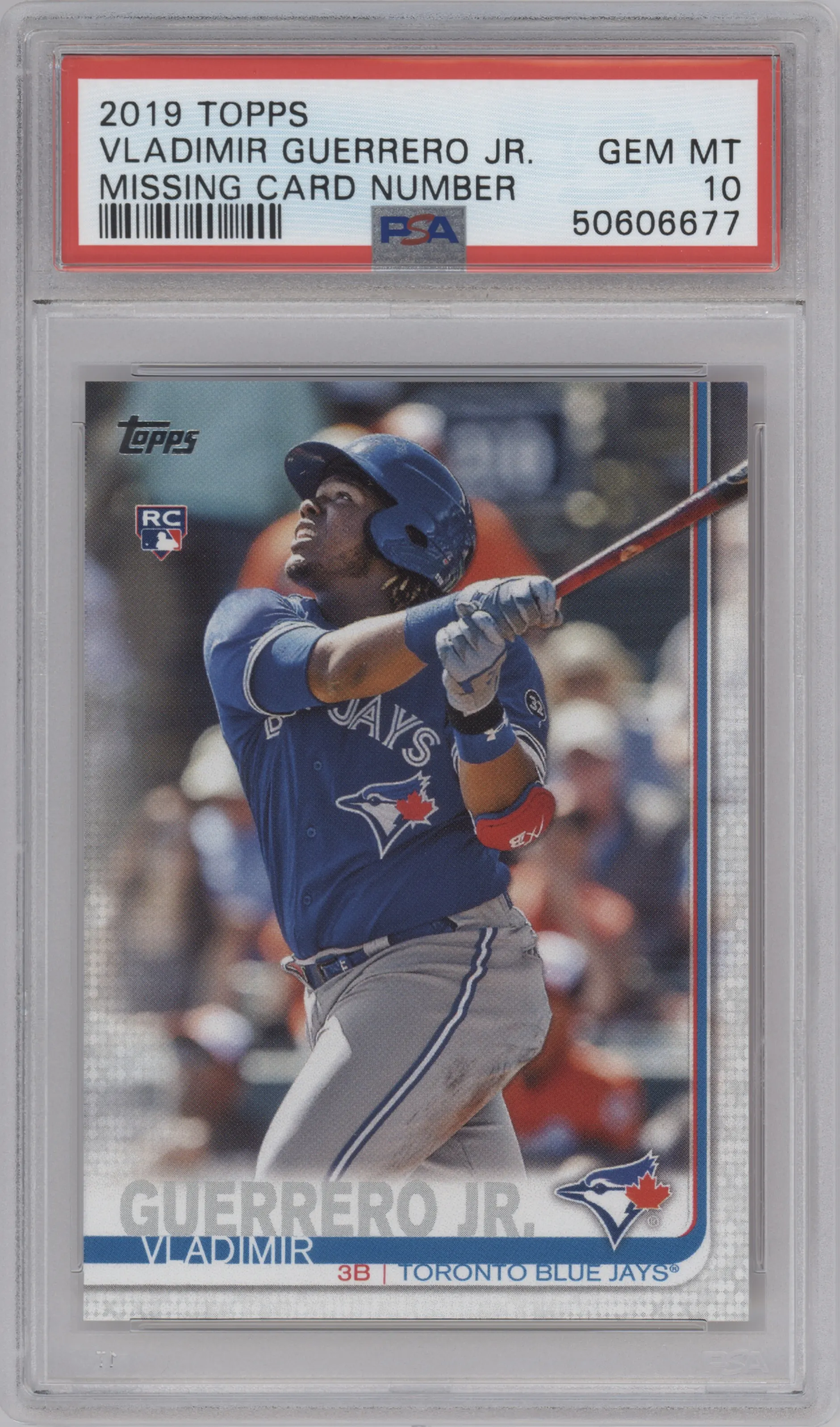 2019 Topps Series 2 Vladimir Guerrero Jr. SP No Card Number #NNO PSA 10