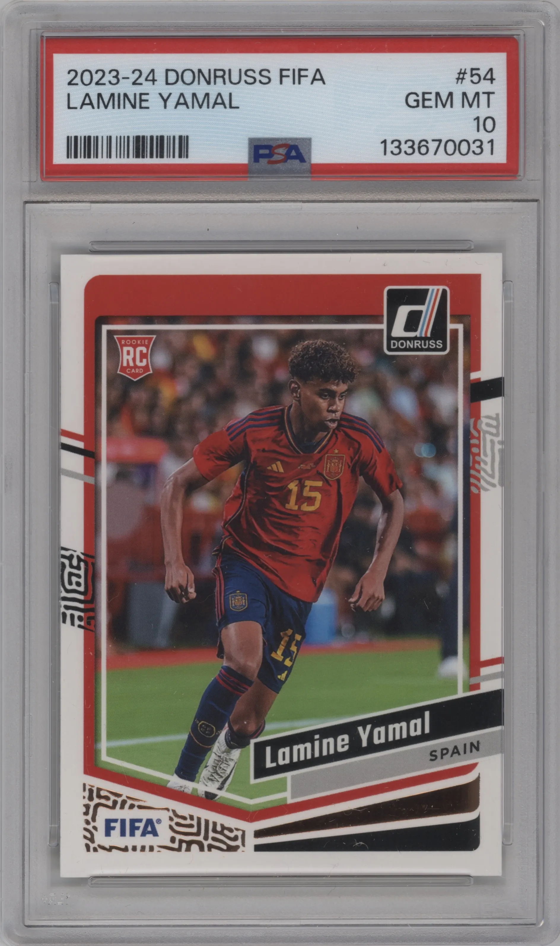 2023 Panini Donruss Lamine Yamal #54 PSA 10