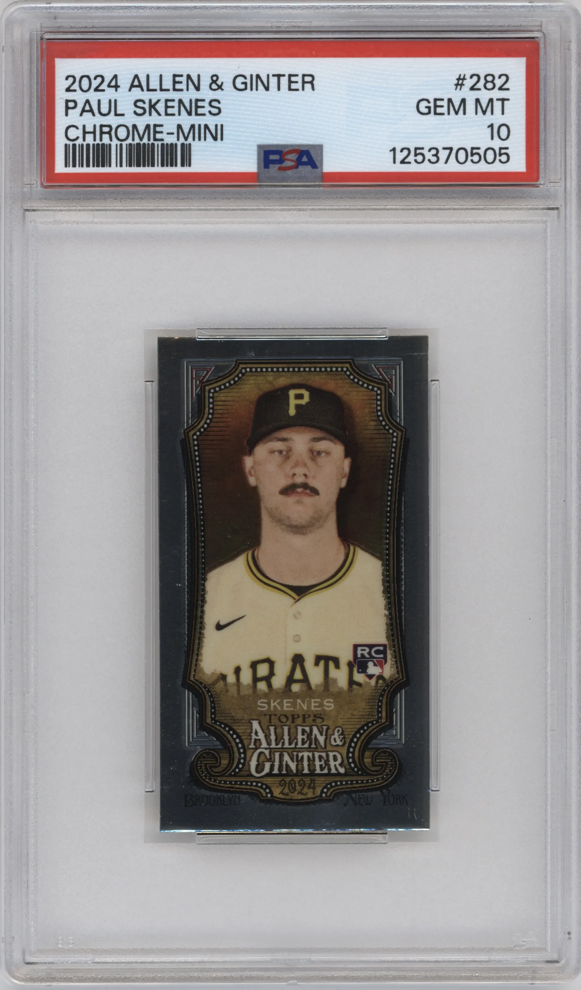 2024 Topps Allen & Ginter Chrome Mini Paul Skenes #282 PSA 10
