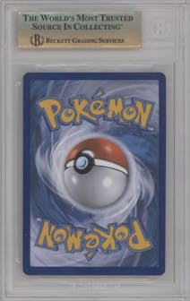 Trevenant from the 2016 Pokemon XY set featuring a BREAKPoint Pre-Release Promo parallel graded by Beckett and given an overall grade of 9.5.