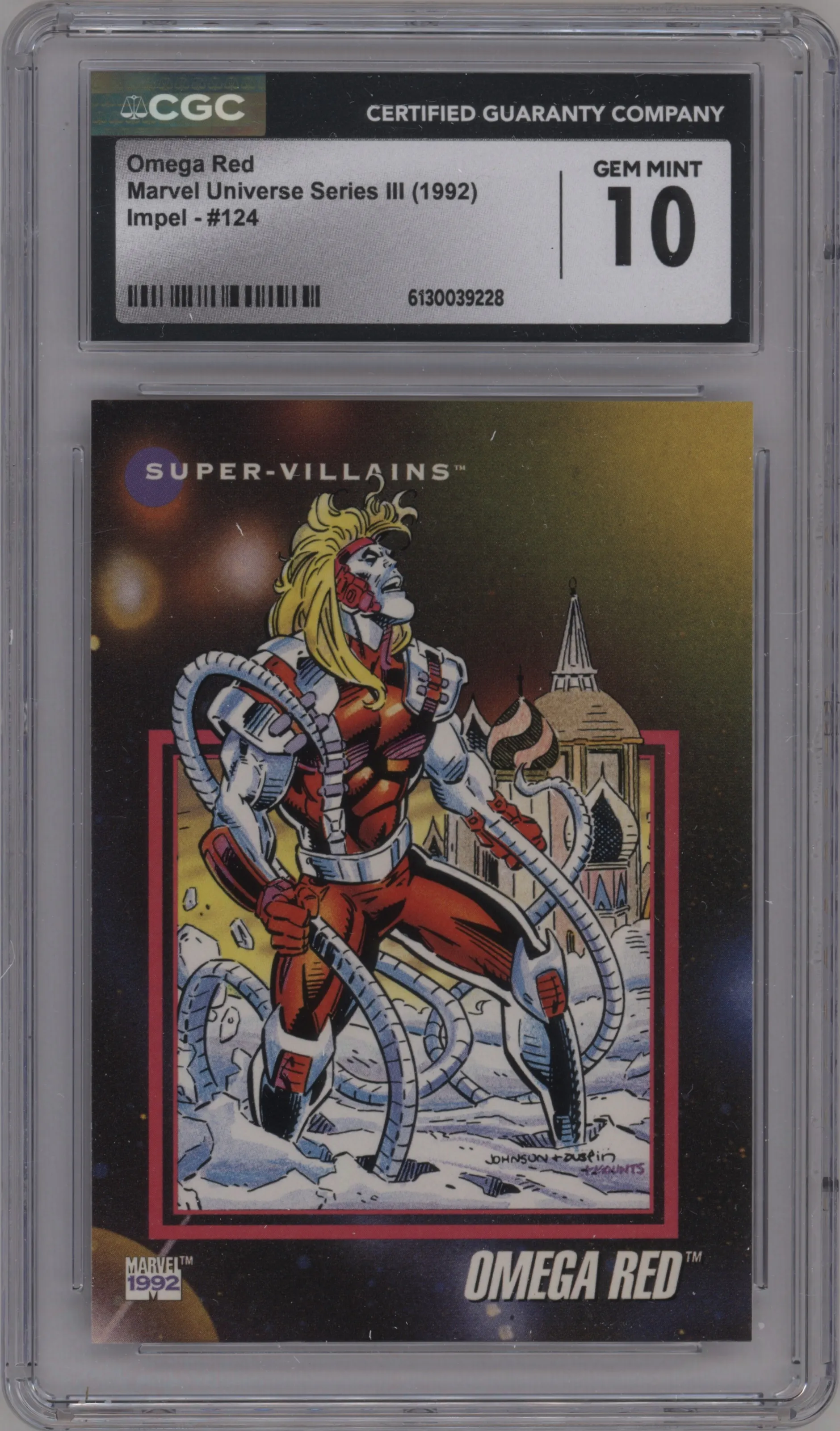 1992 Impel Marvel Universe Series 3 Omega Red #124 CGC 10
