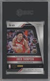 Amen Thompson from the 2024-25 Panini Prizm set featuring a Red Prizm parallel graded by SGC and given an overall grade of 10.