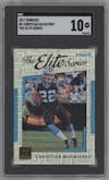 Christian McCaffrey from the 2017 Panini Donruss set graded by SGC and given an overall grade of 10.