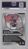 Caleb Williams from the 2024 Panini Prizm set graded by PSA and given an overall grade of 10.