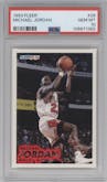 Michael Jordan from the 1993-94 Fleer set graded by PSA and given an overall grade of 10.
