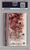 LeBron James from the 2003-04 Upper Deck LeBron James  set graded by PSA and given an overall grade of 10.