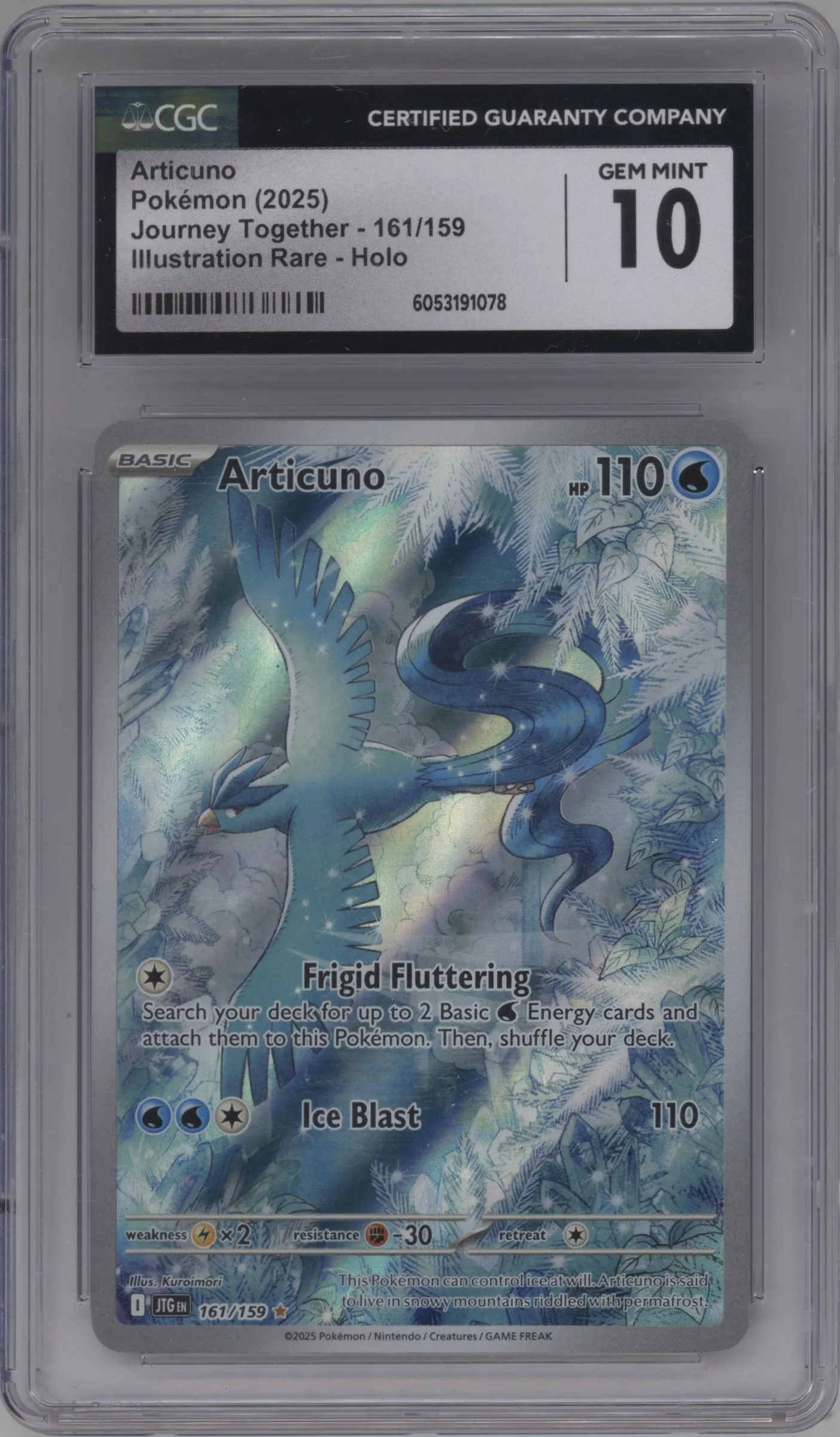 2025 Pokemon SV Journey Together Articuno #161 CGC 10
